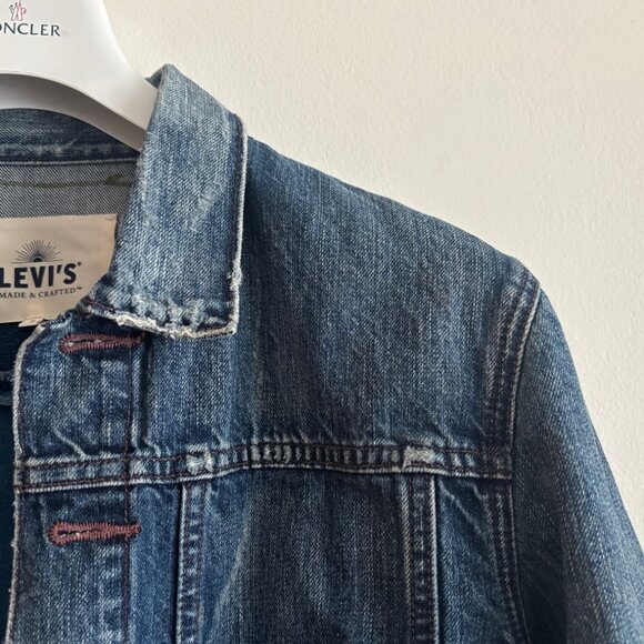 Levi's Made & Crafted Boro Patchwork Blue Denim Type IV Trucker Jacket - Medium - Picture 2 of 15